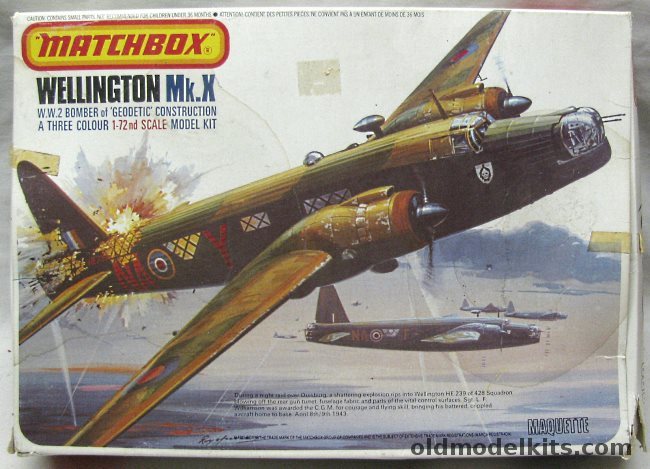 Matchbox 1/72 Wellington Mk.X / Mk.XIV, PK402 plastic model kit